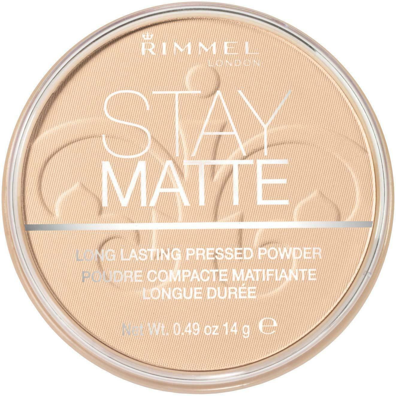 Rimmel London Stay Matte Pressed Powder, Shine Control Formula Transparent, 14 g