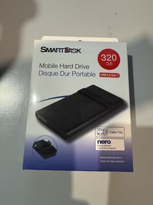Bipra 320GB 2,5 Zoll USB 3.0 FAT32 tragbare schlanke externe Festplatte - Schwarz