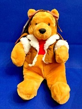 DISNEY Store RETRO Winnie The POOH PILOT Plush Aviator Bear Highflyers 13" w/Tag
