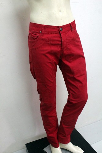 Jeckerson Jeans Uomo Pantalone Taglia 48 Pant Rosso Pants Regular Cotone - 第 7/15 張圖片