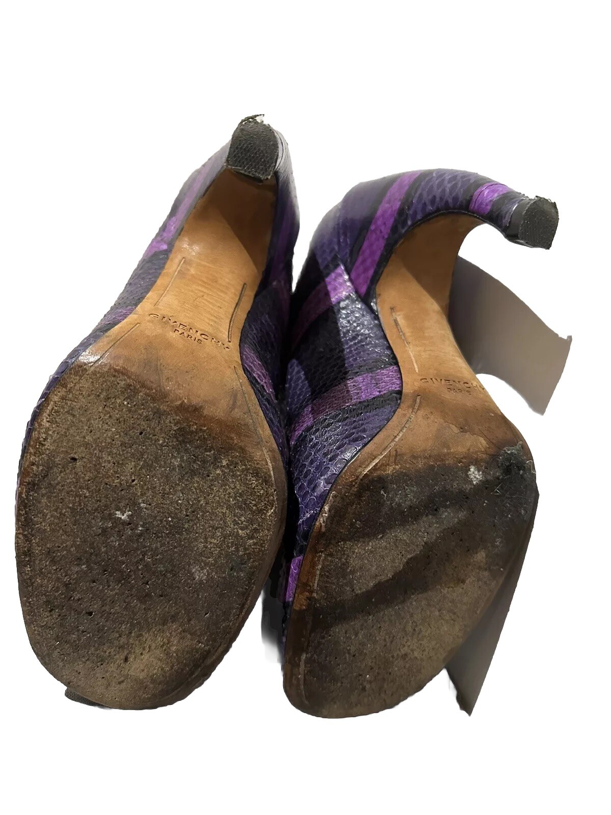 Givenchy Python Leather Purple Boots 37/4 - image 5