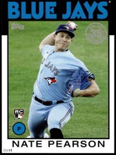 Nate Pearson 2021 Topps 5x7 1986 Baseball 35th Anniversary #86B-69 20/49 Blue Ja