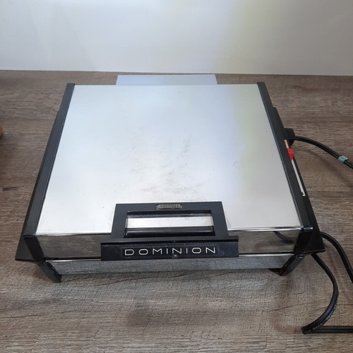 Vintage Dominion Waffle Pizzelle Maker Grill Reversible Model 1251 Mid