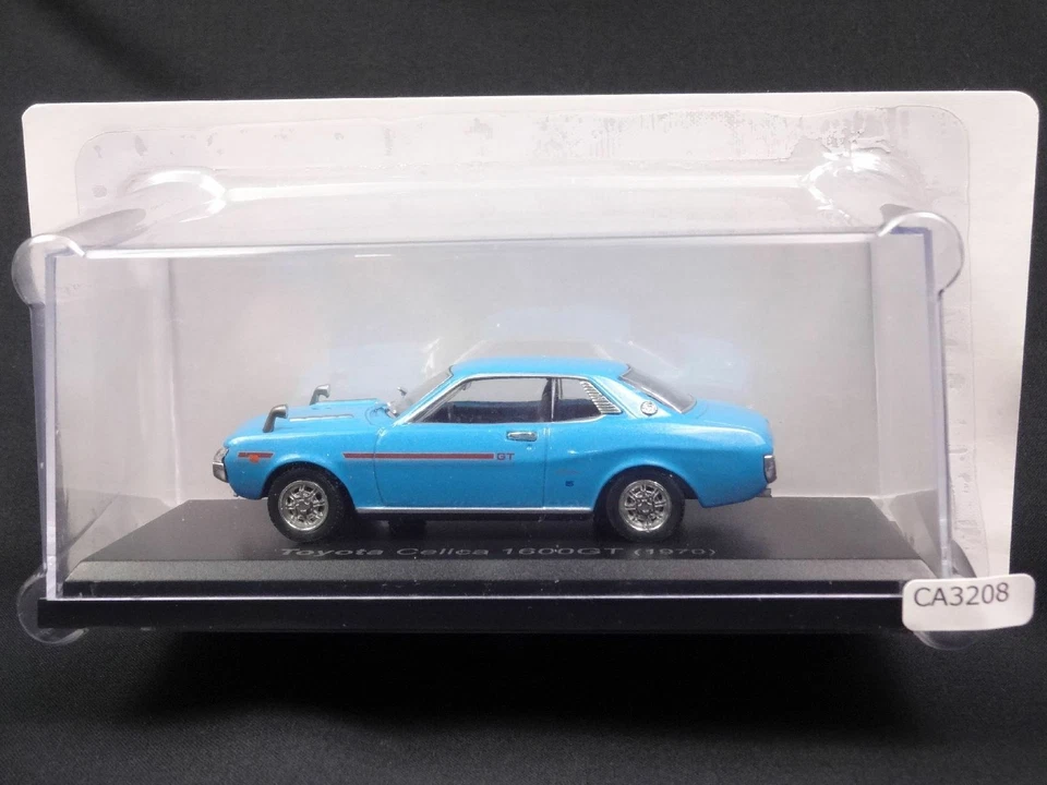 Toyota Celica 1600GT 1970 Azul Escala 1/43 Caja Mini Coche Exhibición Diecast Vol 9 Foto 3 de 4