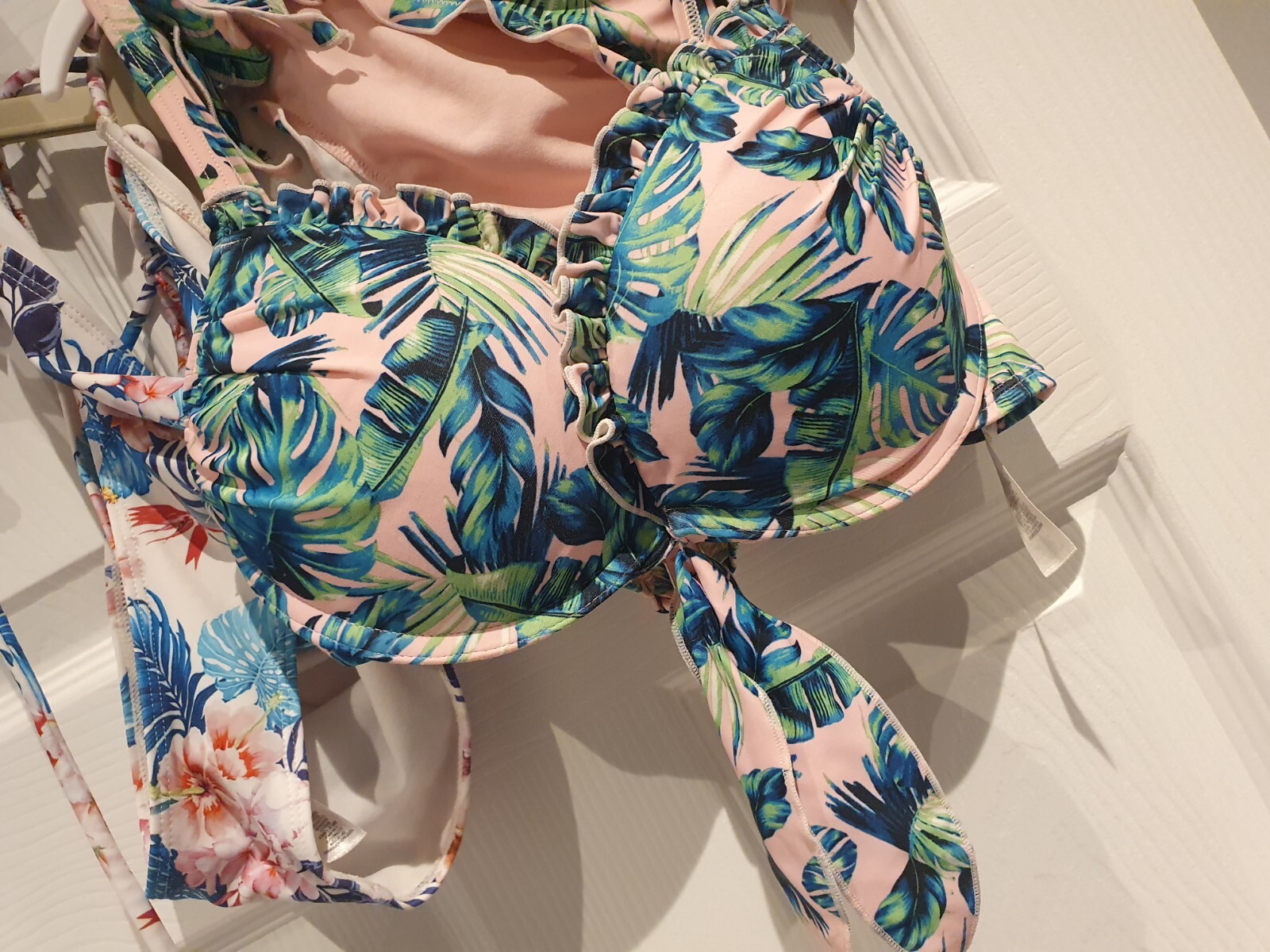 Womens Bikini Swimwear Bundle 2 Sets Atmosphere Primark Tropical Flowery UK10 32 image 2