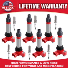 6x Ignition Coils &Spark Plugs for Chevrolet Traverse Cadillac GMC Acadia 41-109