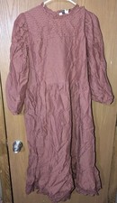 NWT Universal Thread Med M Target Farm Prairie Pandemic Dress Cottagecore, Red