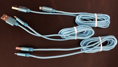 3 Pineng USB Sync Data Charging Cables Cord 5  fits Apple iPhone 5 5C 6 7 8 X