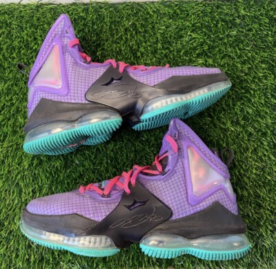 Nike LeBron 19 XIX DJ Bron Purple Emerald Wild Berry Size 8