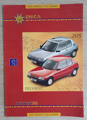 Peugeot 205 Inca & Aztec Sonderedition Prospekt 1995 - 1.8 Diesel