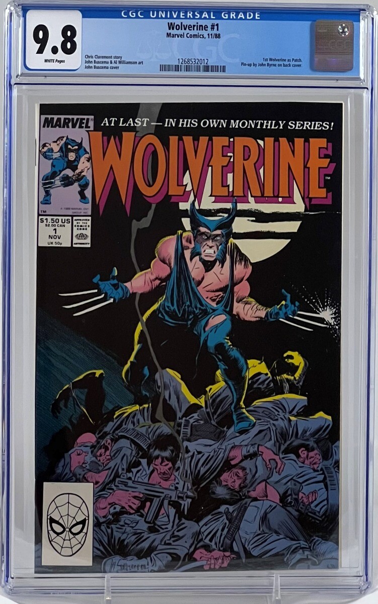 Wolverine #1 1988 Marvel Comics White Pages CGC 9.8 | eBay