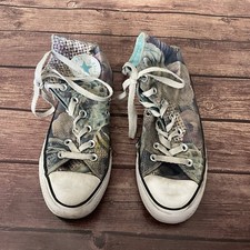 Converse Chuck Taylor All Star Purple Blue Floral High Top Sneakers Size 7