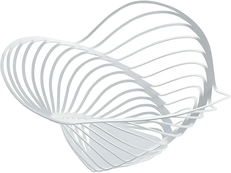 Portaagrumi Fruttiera ALESSI Trinity ACO04/12 W in Acciaio Bianco - Porta Agrumi