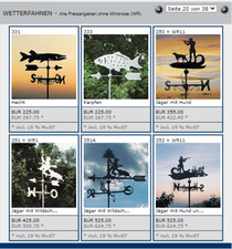 Geschenk, Wetterhahn, Wetterfahne, Wetterfahnen Knirsch, Edelstahl,V2A, Kupfer,