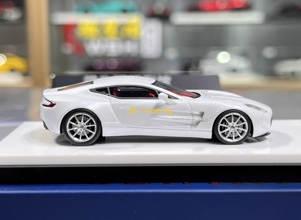 ZD Deepmaker 1:64 Blanco One 77 Cupé Modelo Deportivo Diecast Resina Coche BN Foto 4 de 4