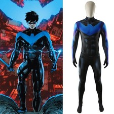 Nightwing Jumpsuit Cosplay Dick Grayson Bodysuit Costume Adult Kids Halloween