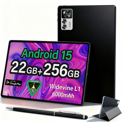 2025 Neu 10 Zoll Tablet Android15 22+256GB 8000mAh 5G WlFI Split-Screen-Funktion
