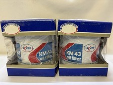 Km Kerr-mcgee Km43 Oil Filters Lot Of 2 Vintage New Old Stock Km Kerr-mcgee Km43 Oil Filters Lot Of 2 Vintage New Old Stock