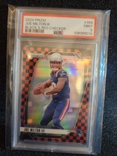 2024 Prizm Joe Milton III Red Black Checkerboard Rookie PSA 9 Case Hit 🔥 
