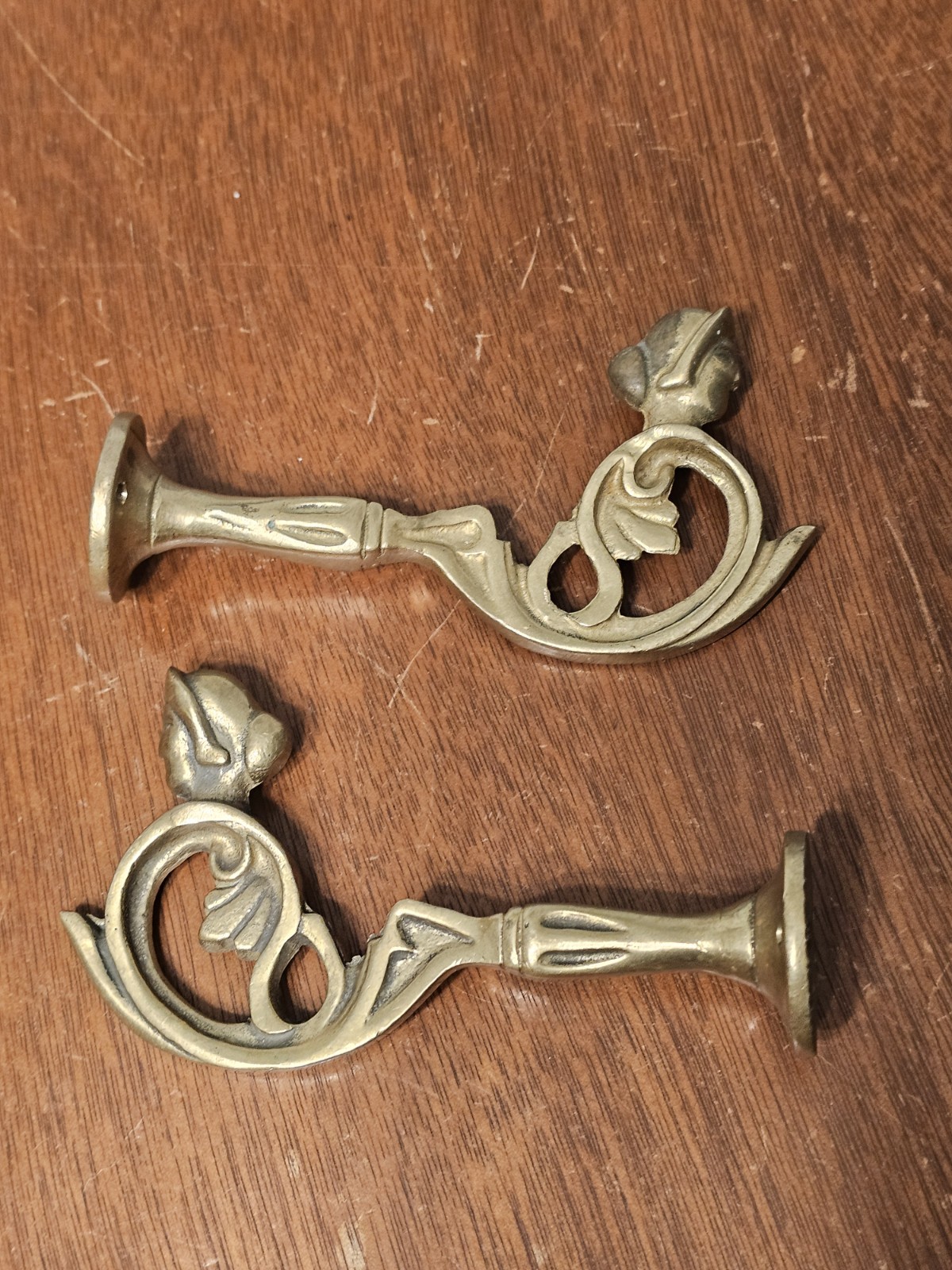 Wall Hook Pair Set Of 2 Ornate