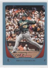 2011 Bowman Blue 19/500 Brett Anderson #51 0c4