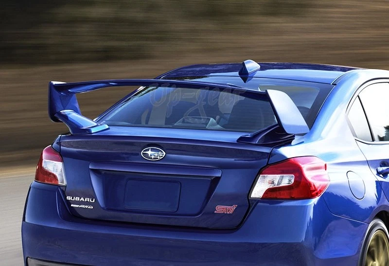 Alerón trasero estilo ABS OE pintado azul para Subaru WRX STI 2015-2021 Foto 3 de 3
