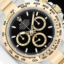 2026 JAN CARD ROLEX DAYTONA COSMOGRAPH 126503 BLACK 40MM 18K GOLD STEEL WATCH