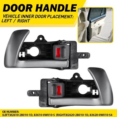 2Pcs Interior Inner Inside Door Handle For 2007-2012 Hyundai Santa Fe LH+RH EOOJ