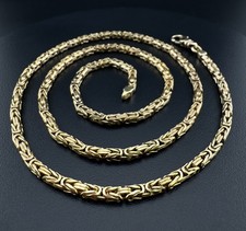 Königskette 585 Gold 14 Karat massiv unisex Goldkette 33,28g Halskette 55cm