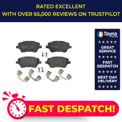 Brake Pads Set fits FORD TOURNEO COURIER B460 1.0 Front 14 to 18 Brembo 1751951