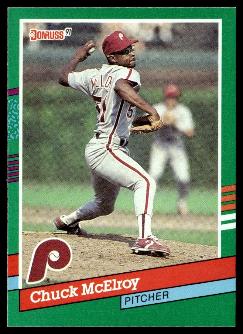1991 Donruss Chuck McElroy Philadelphia Phillies #709