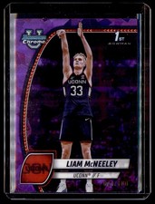 2024-25 Bowman University Chrome Sapphire #52 Liam McNeeley Purple #/100