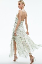 NWT Alice + Olivia Sondra Floral Lace Ruffled Maxi Size 12