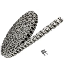 Jeremywell 40 SS Stainless Steel Roller Chain 5 Feet with 1 Connecting Link