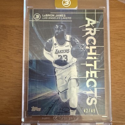LeBron James - 2025-26 Topps Three Architects  /49  Lakers NBA Encased Clean