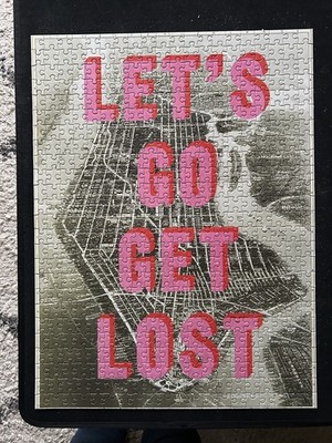 Lets Go Get Lost New York 500 Piece Jigsaw Puzzle Print Club London x Luckies 