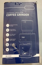 Professional Conical Burr Coffee Grinder with Digital Timer Display 51 Grind Set