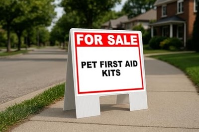 Folding Coroplast A-Frame Sign, Double-Sided 23x23in, Portable Advertising