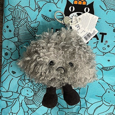 NWT Jellycat Storm Cloud Bag Charm Keychain Plush Dust Bag Gift AUTHENTIC CUTE
