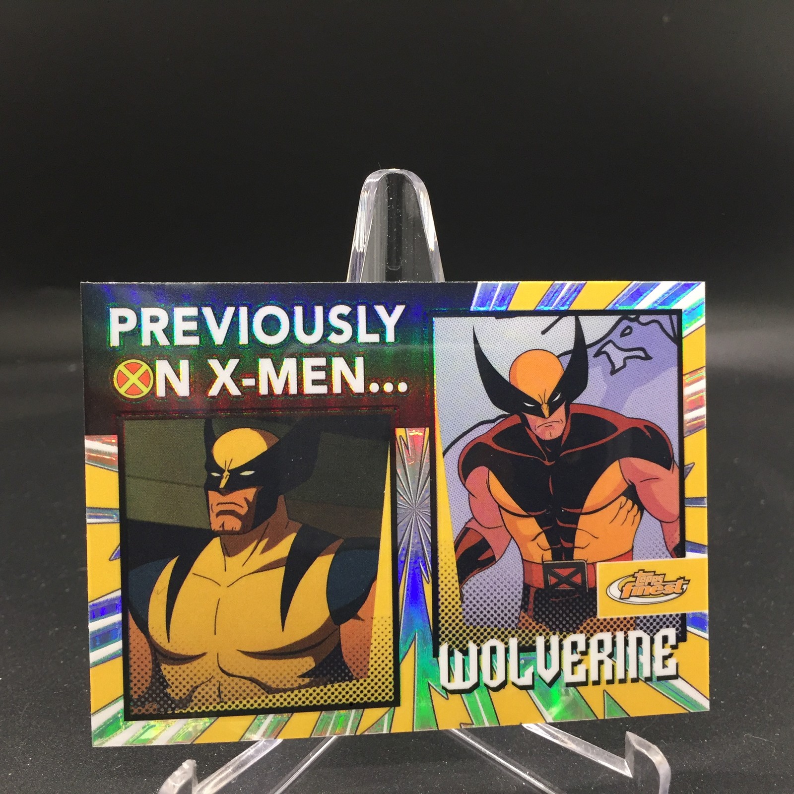 Wolverine 2025 Topps Finest X-Men '97 Previously on X-Men PO-3