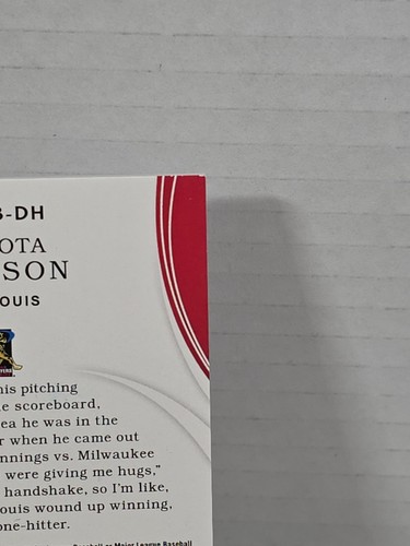 2020 Immaculate: Dakota Hudson - AUTO QUAD PATCH RELIC /25 - Picture 11 of 13