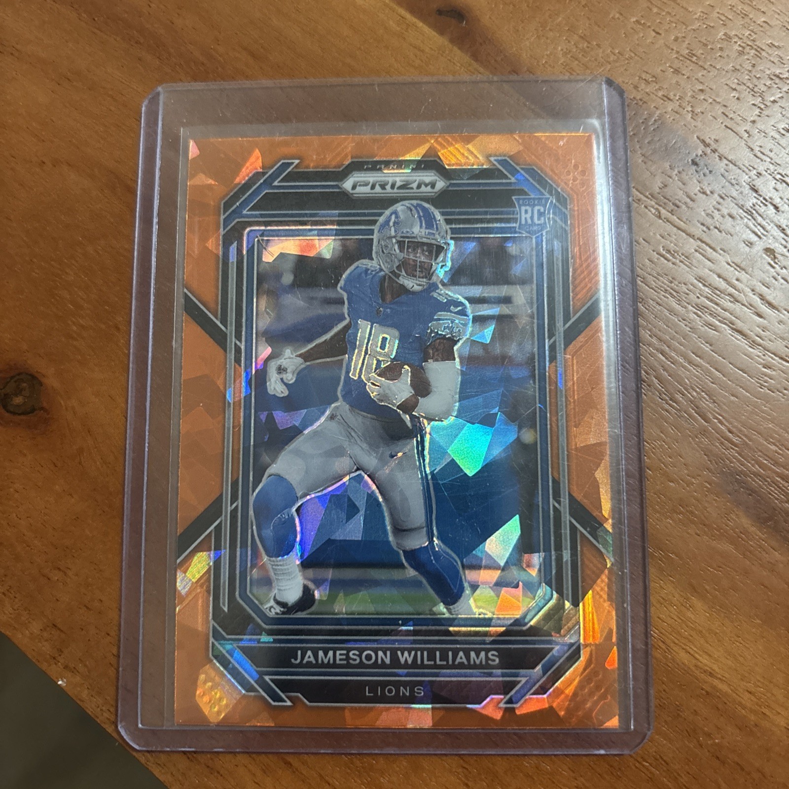 2022 Panini Prizm - Rookies Jameson Williams #311 Orange Ice Prizm (RC)