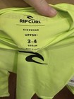 New RIP CURL BRAND WAVE UV LONG SLEEVE RASH GUARD - BOYS Size 3/4 - LIME 4078 — photo 6