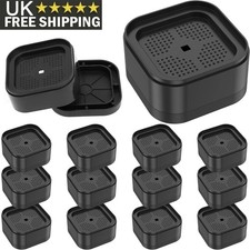 16Pcs Bed Chair Risers Stackable Stacking Bed Raising Blocks Furniture Leg Lift