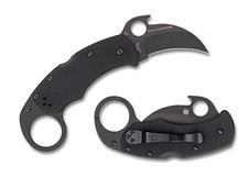 Spyderco Knives Karahawk Lockback Black G-10 VG-10 Steel C170GBBKP Pocket Knife