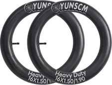 2-PCS 16" Heavy Duty Bike Tire Tubes 16X1.50/1.90 AV32MM Schrader Valve