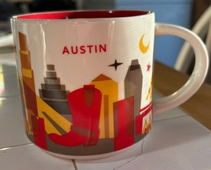 Starbucks Austin Texas You Are Here Collection Coffee Cup 14 ounces 2013
