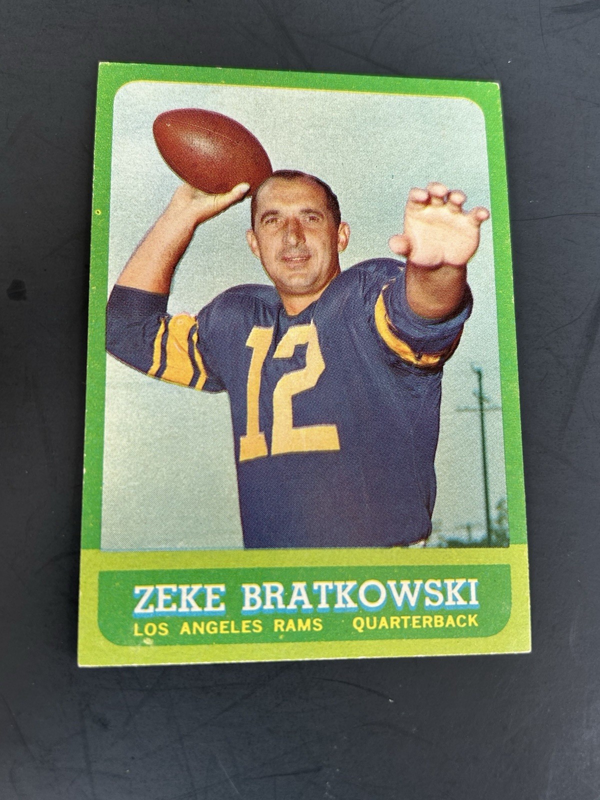 Zeke Bratkowski #38 (Football Cards 1963 Topps) — is it worth grading?