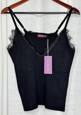 Adore Me Ribbed Knit Lace Trimmed Tank Top Camisole Size XL NEW