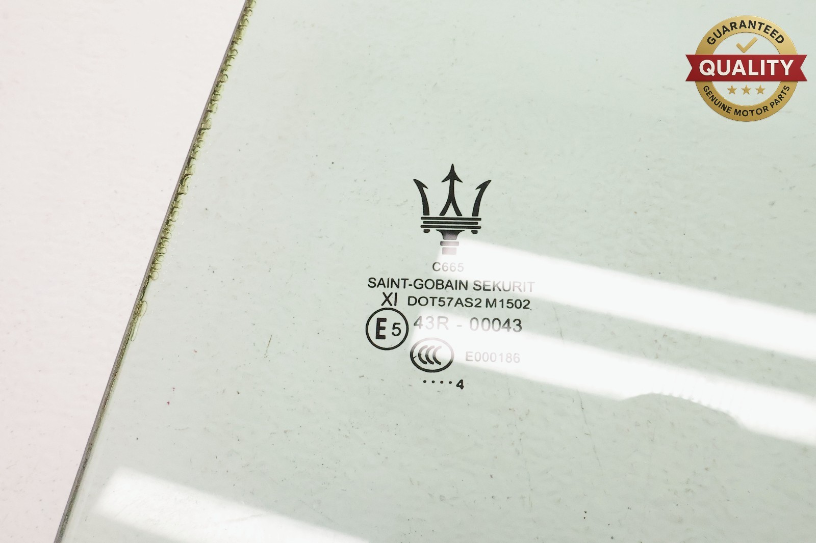 2014 - 2020 MASERATI QUATTROPORTE REAR LEFT SIDE DOOR WINDOW GLASS OEM